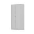 Kerrogee 5-Tier Wardrobe Armoire with 2-Door & Hanging Rod - 31.5L x 15.7W x 70.9H