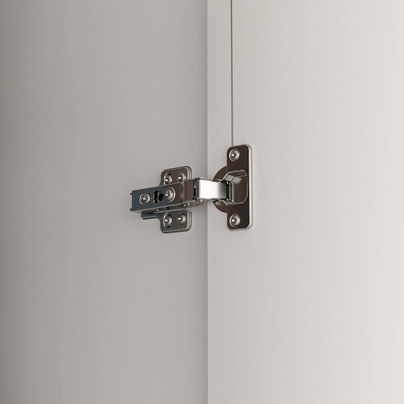 Armoire Kerrogee à 5 niveaux avec 2 portes et une tringle de suspension – 80L x 40P x 180H cm