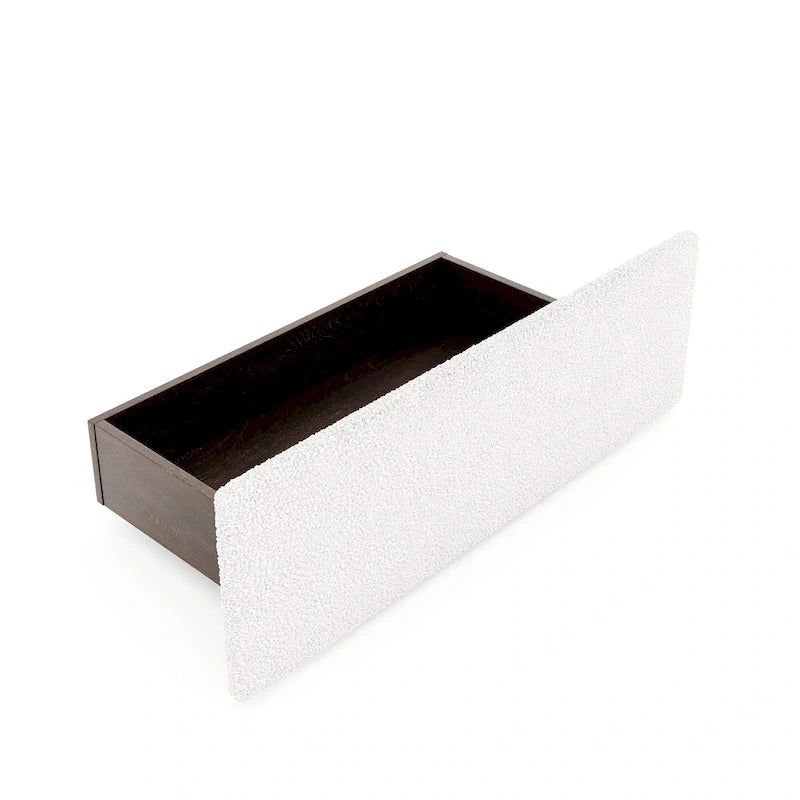 Lit plateforme capitonné Queen Size avec 4 tiroirs