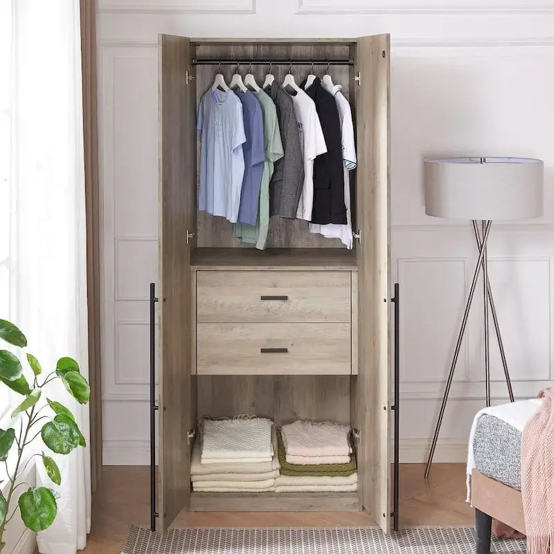Manhattan Comfort Lee Armoire-penderie autoportante moderne 2.0