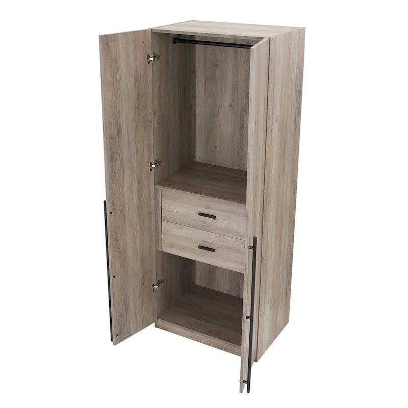 Manhattan Comfort Lee Armoire-penderie autoportante moderne 2.0