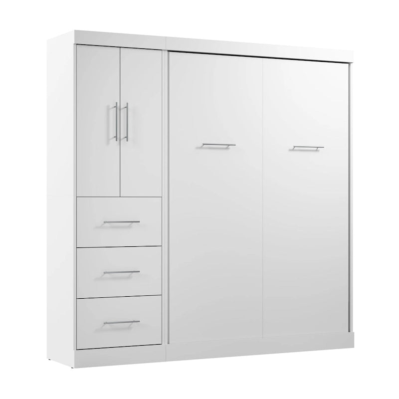 Lit escamotable Nebula pleine grandeur avec garde-robe (84 po de largeur) de Bestar