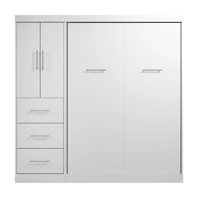 Lit escamotable Nebula pleine grandeur avec garde-robe (84 po de largeur) de Bestar