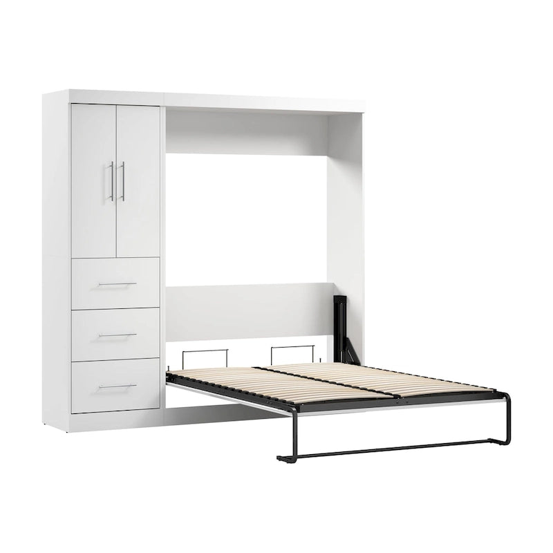 Lit escamotable Nebula pleine grandeur avec garde-robe (84 po de largeur) de Bestar