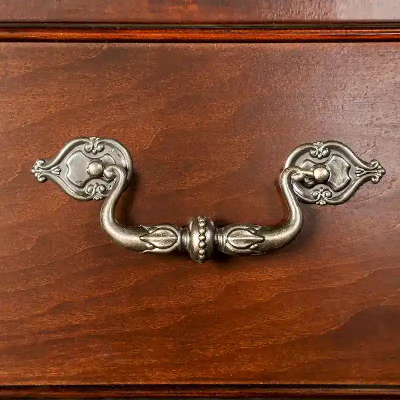 Parure de chambre 2 pièces en bois massif Diva Traditional Cherry de Furniture of America