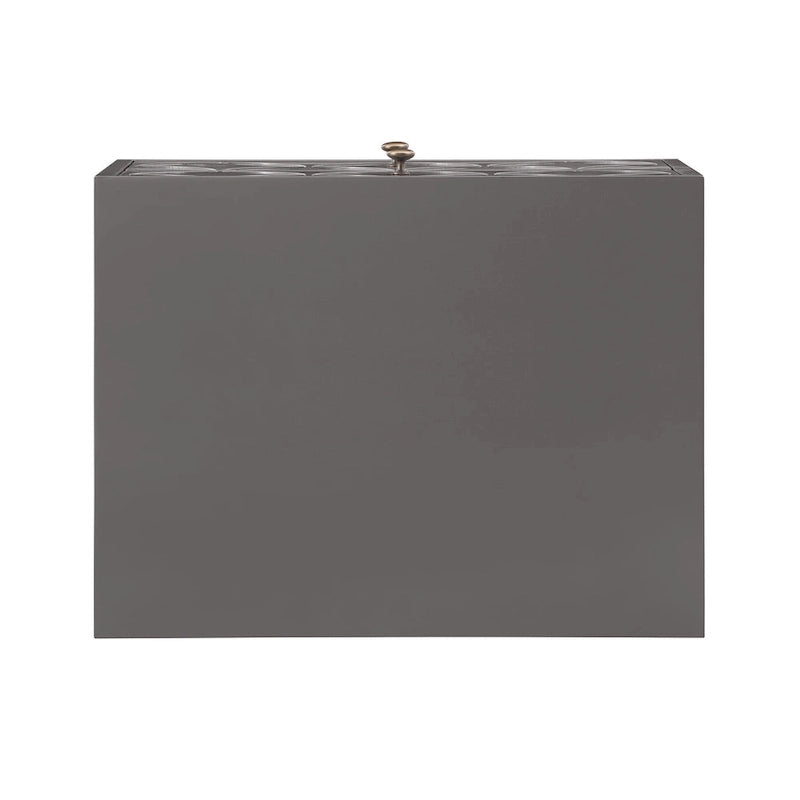 Table d'appoint en métal doré à 2 tiroirs Luna Arched Diamond par iNSPIRE Q Bold