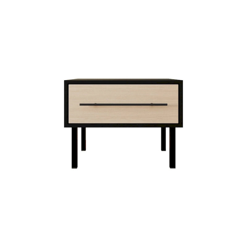 Ensemble de chambre à coucher 3 pièces en bois, style milieu de siècle, CraftPorch