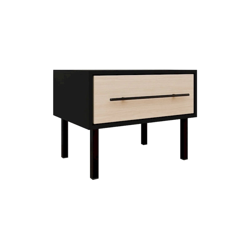 Ensemble de chambre à coucher 3 pièces en bois, style milieu de siècle, CraftPorch