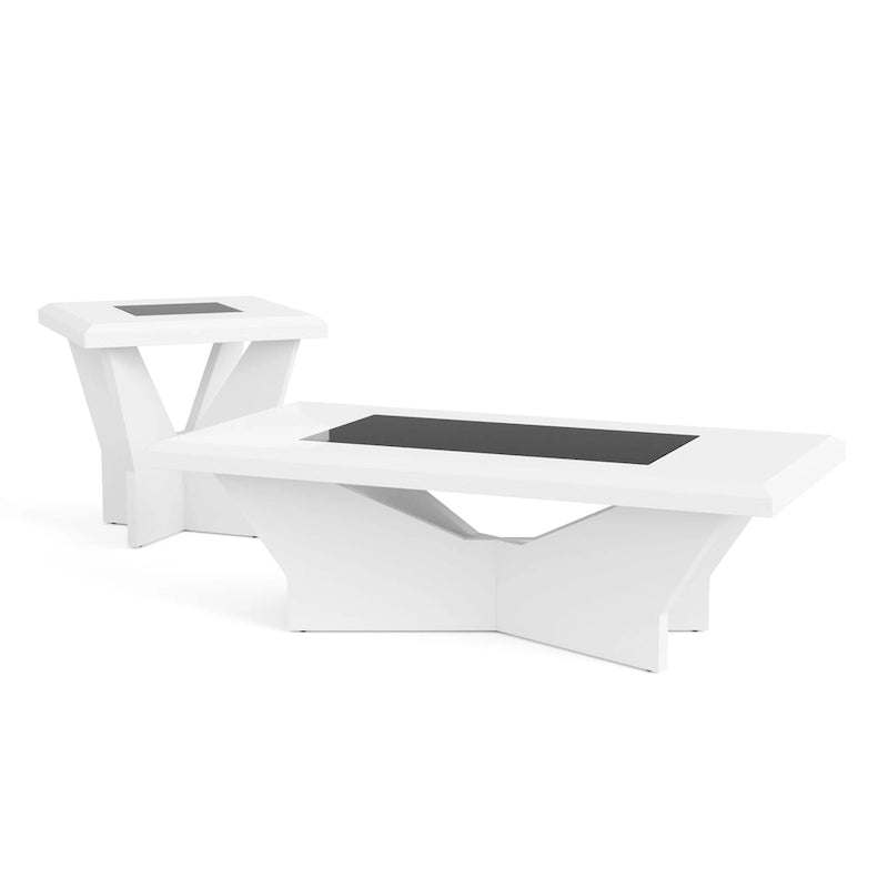 Ensemble contemporain de 2 tables basses et tables d'appoint Ameena par Furniture of America