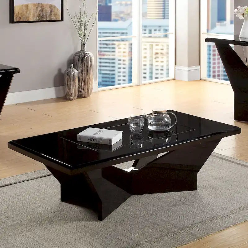 Ensemble contemporain de 2 tables basses et tables d'appoint Ameena par Furniture of America