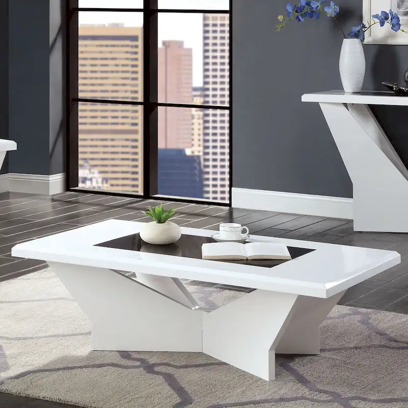 Ensemble contemporain de 2 tables basses et tables d'appoint Ameena par Furniture of America