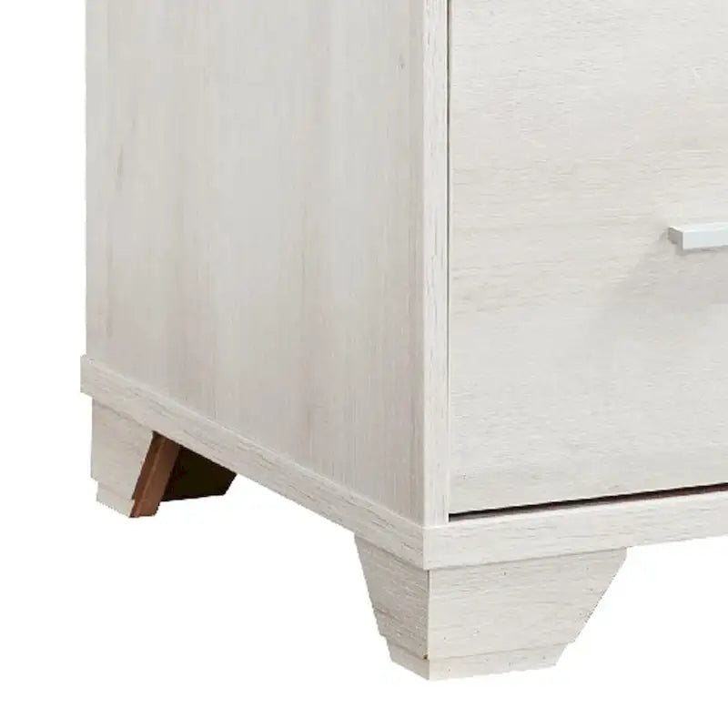 Meuble d'appoint pour imprimante avec 2 tiroirs, 79 cm, chêne blanc