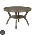 Table à manger ronde rustique en bois gris de 48 pouces Melody Fields de Furniture of America