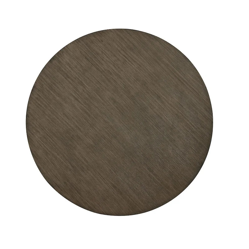 Table à manger ronde rustique en bois gris de 48 pouces Melody Fields de Furniture of America