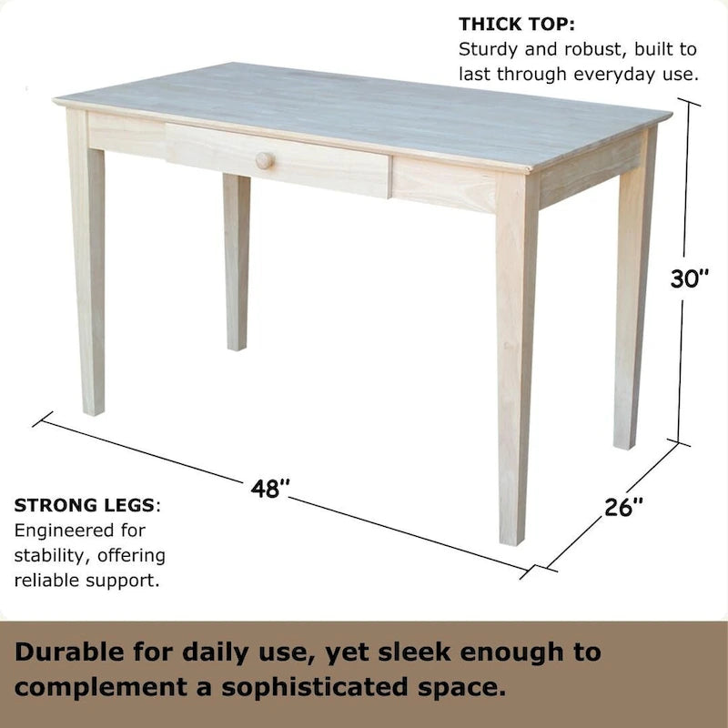 Le bureau d'écriture The Gray Barn Moonshine en bois massif