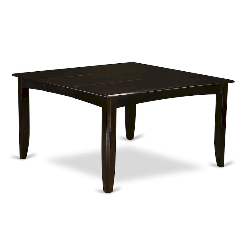 Ensemble de salle à manger East West Furniture, comprenant une table carrée en bois avec rallonge papillon et 8 chaises de salle à manger, Cappuccino.