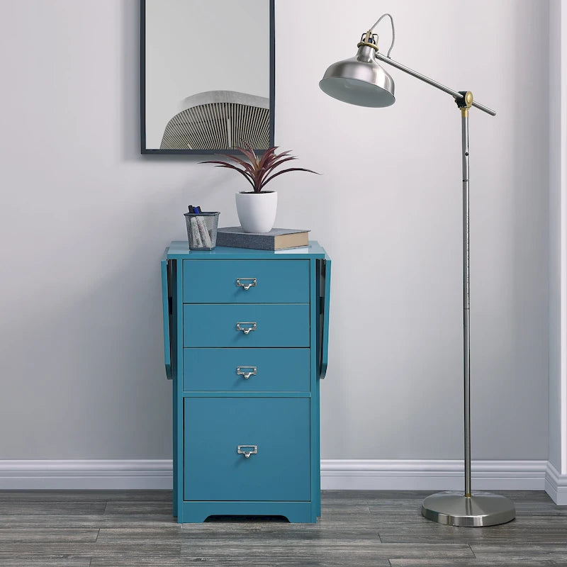 SEI Furniture London Bureau Organiseur et de Loisirs Créatifs Pliant Blanc