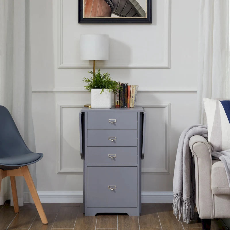 SEI Furniture London Bureau Organiseur et de Loisirs Créatifs Pliant Blanc