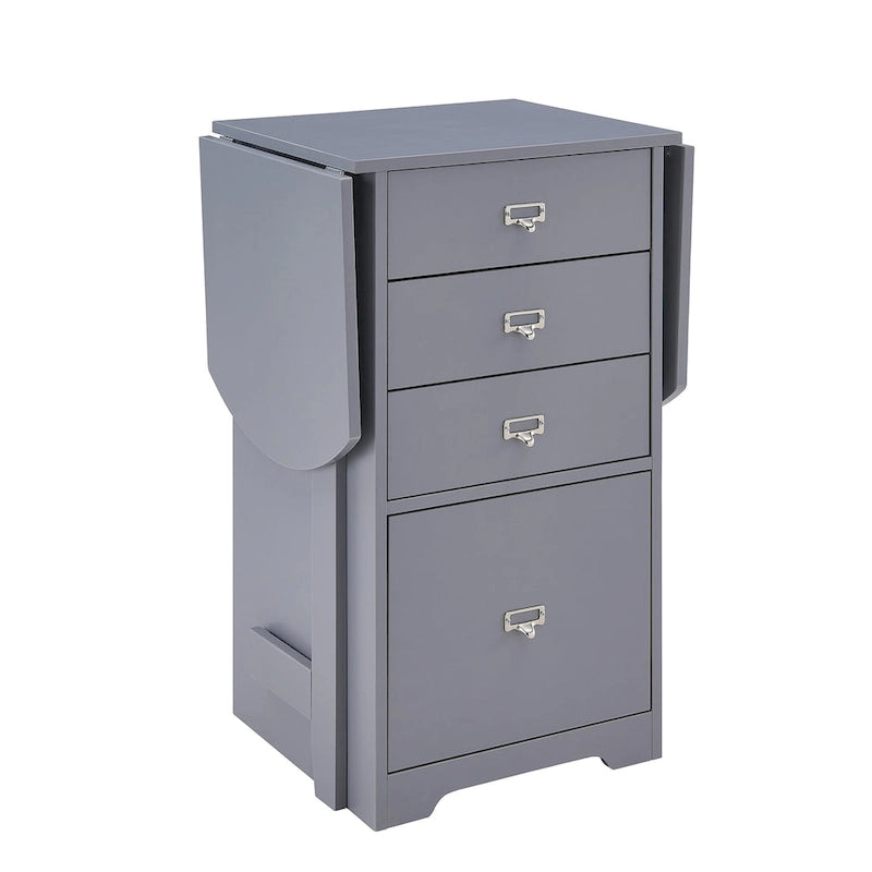 SEI Furniture London Bureau Organiseur et de Loisirs Créatifs Pliant Blanc