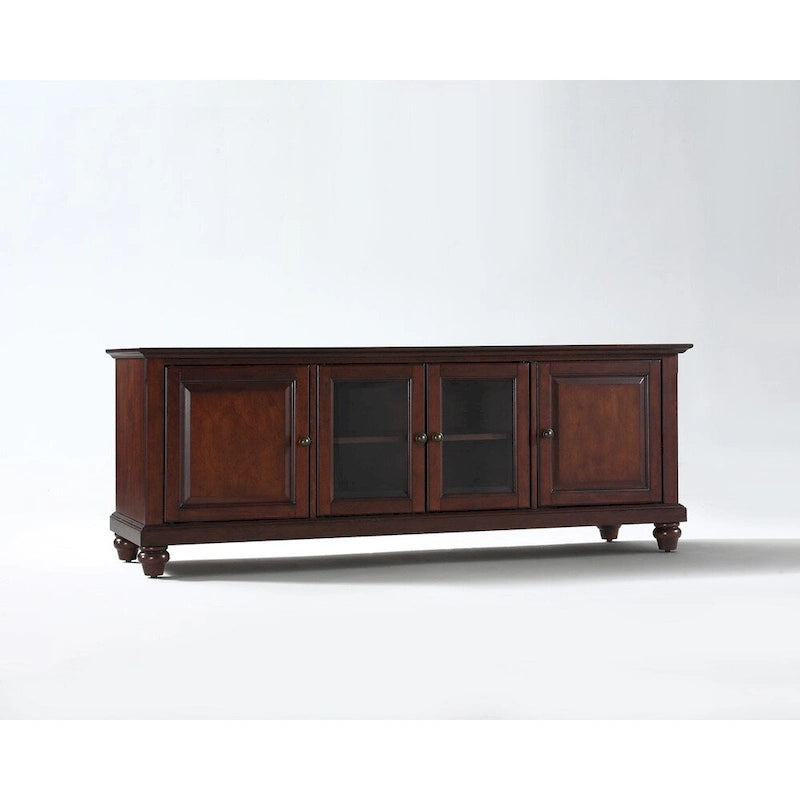 Meuble TV bas Crosley Cambridge au fini acajou vintage de 60 po