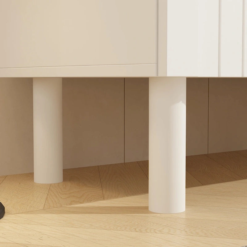 Buffet de rangement à 4 portes avec table d'appoint - 63,2" de largeur