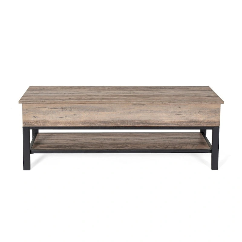 Banc de rangement d'entrée de style ferme moderne avec étagère inférieure