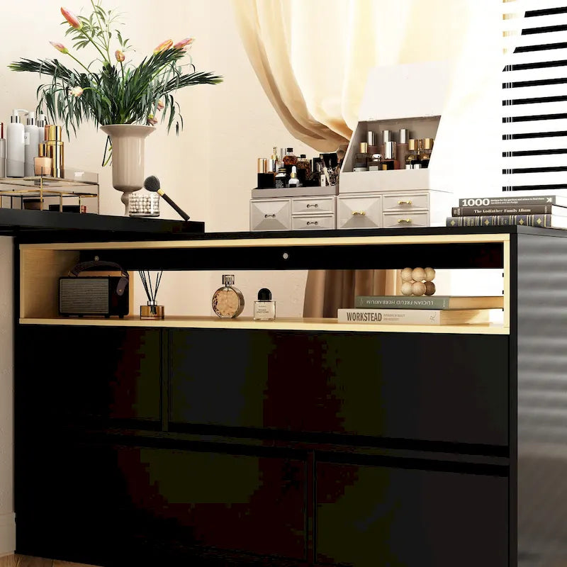 Coiffeuse Blanche Meuble Multifonctionnel Bureau à Domicile Rotatif d'Angle