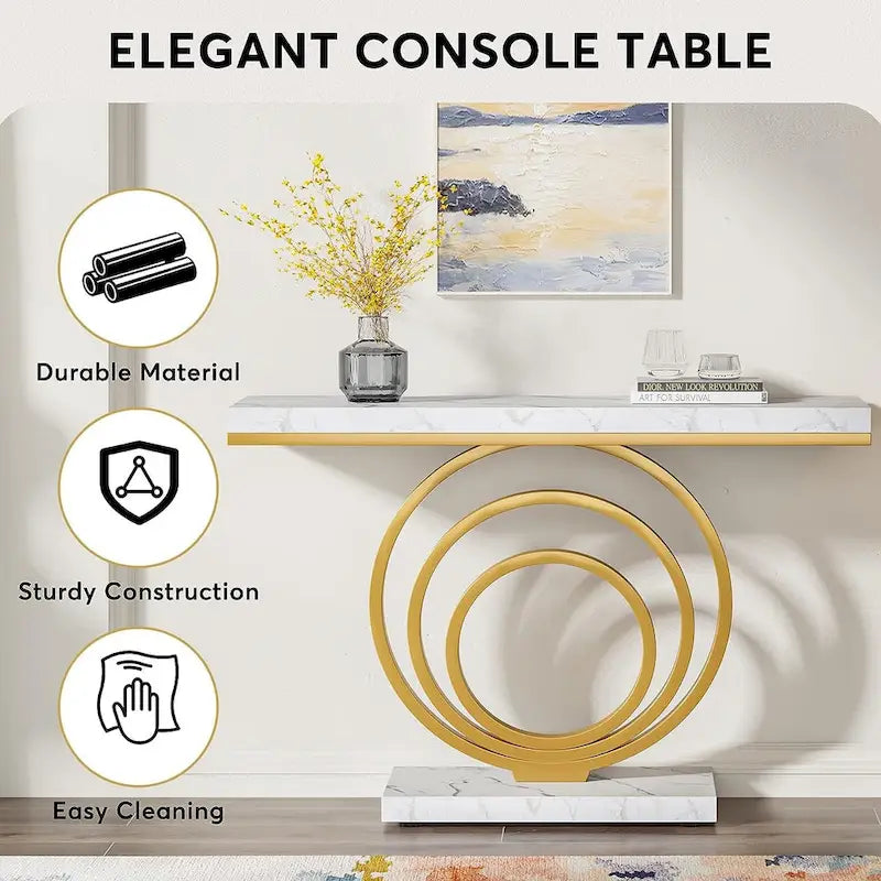 Console de 41 pouces pour entrée, table d'appoint pour salon ou vestibule