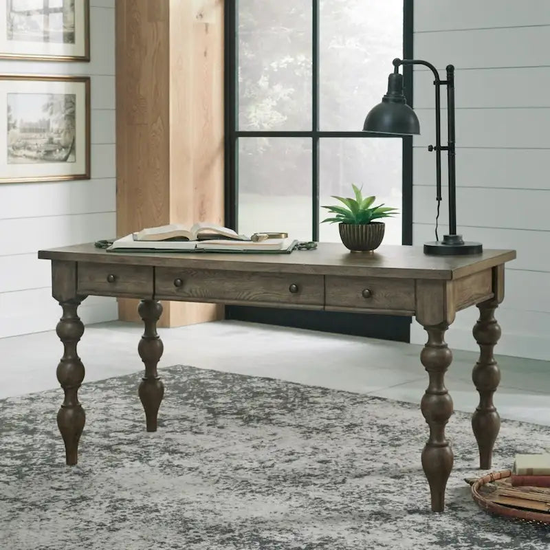 Bureau d'écriture taupe poudré Americana Farmhouse