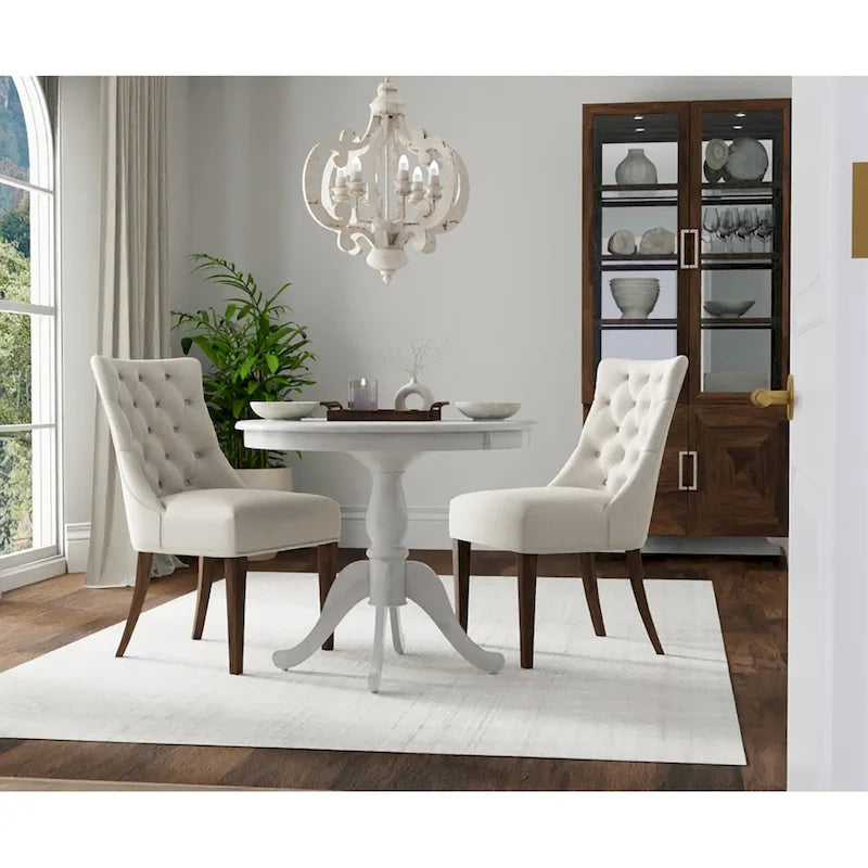 Carolina Living Table à manger sur pied ronde Fairview 36