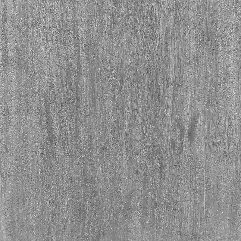 Zera, armoire d'appoint artisanale de 99 cm avec 2 portes, motifs médaillon gravés, bois de manguier gris sablé, support en fer noir