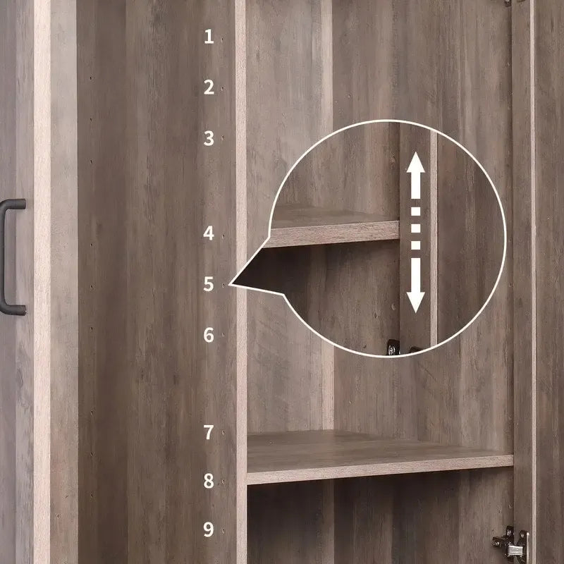 Armoire en bois gris - N/A