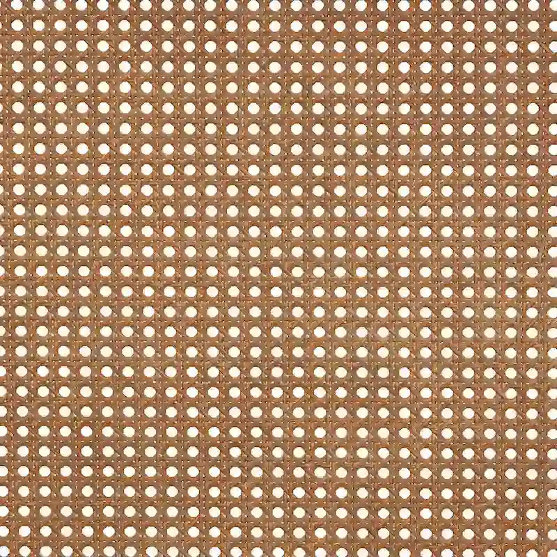 Tête de lit Leandra classique et traditionnelle en bois de frêne couleur noyer avec rotin
