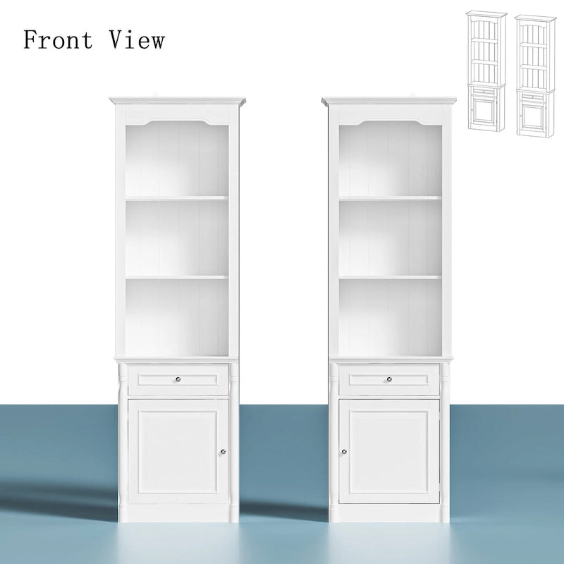 Étagères de grand centre de divertissement de 145 x 96,5 cm avec espace pour téléviseur