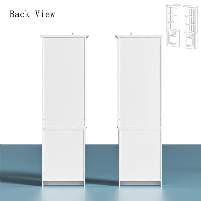Étagères de grand centre de divertissement de 145 x 96,5 cm avec espace pour téléviseur