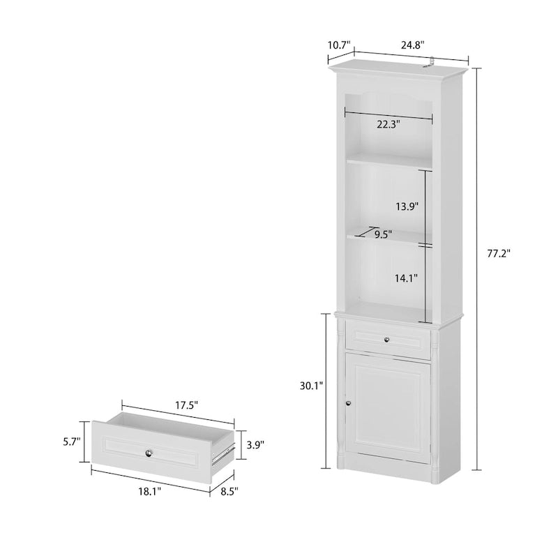 Étagères de grand centre de divertissement de 145 x 96,5 cm avec espace pour téléviseur