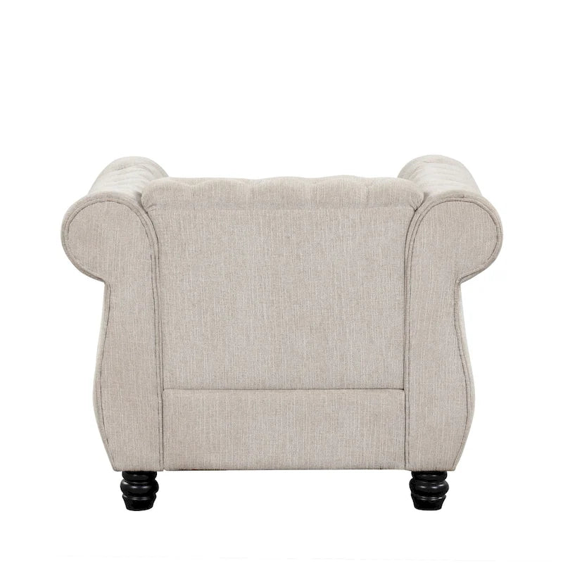 Fauteuil Chesterfield capitonné Morden Fort