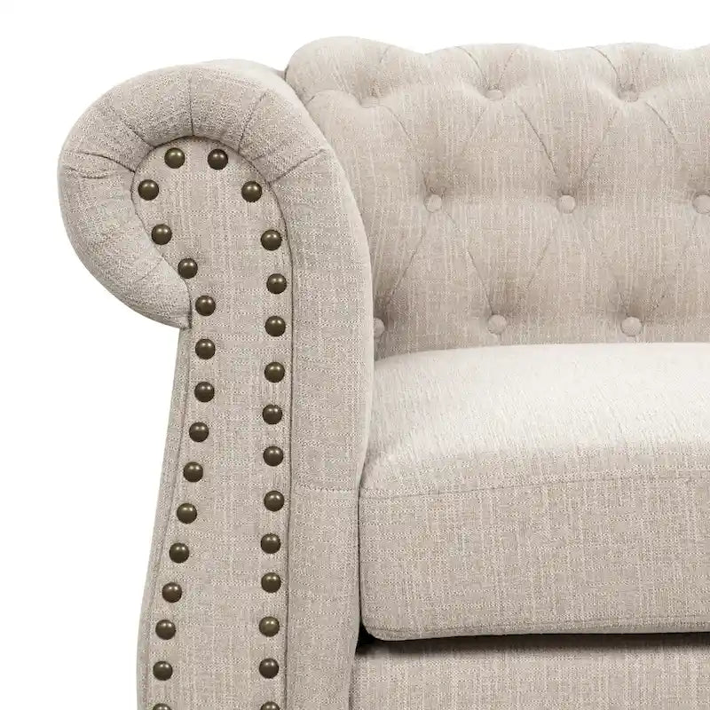 Fauteuil Chesterfield capitonné Morden Fort