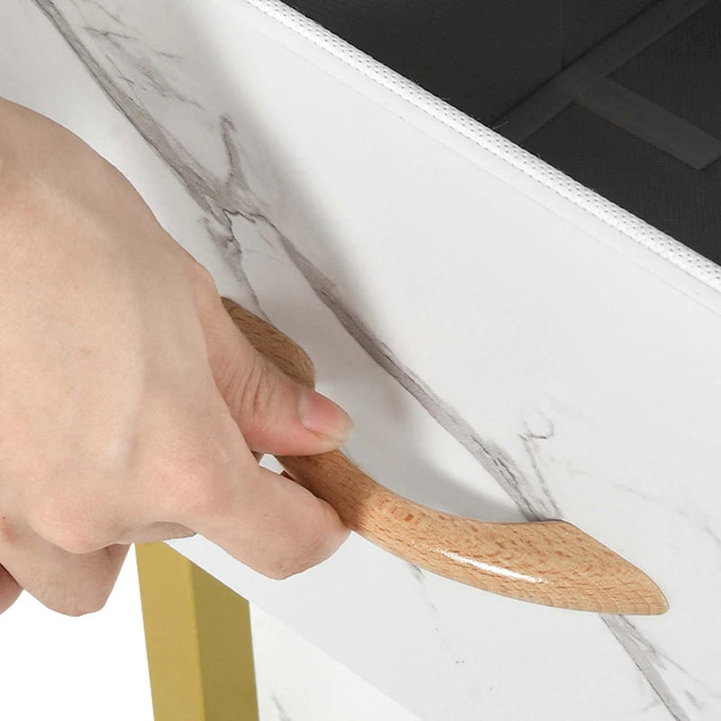 Moasis Coiffeuse Table d'ordinateur avec 3 tiroirs en tissu, Bureau de manucure
