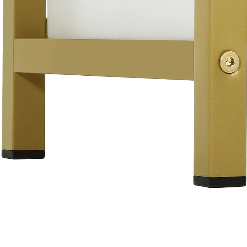 Moasis Coiffeuse Table d'ordinateur avec 3 tiroirs en tissu, Bureau de manucure