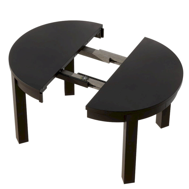 Ensemble de salle à manger 5 pièces extensible rond de style ferme Merax
