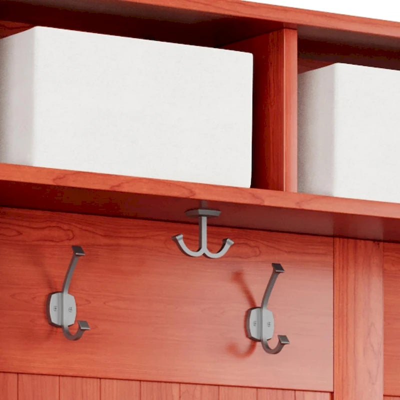 Vestiaire en bois massif John Louis Home avec range-chaussures et deux bacs de rangement