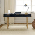 Bureau à 3 tiroirs Patricia Modern avec ports USB et prise par HULALA HOME