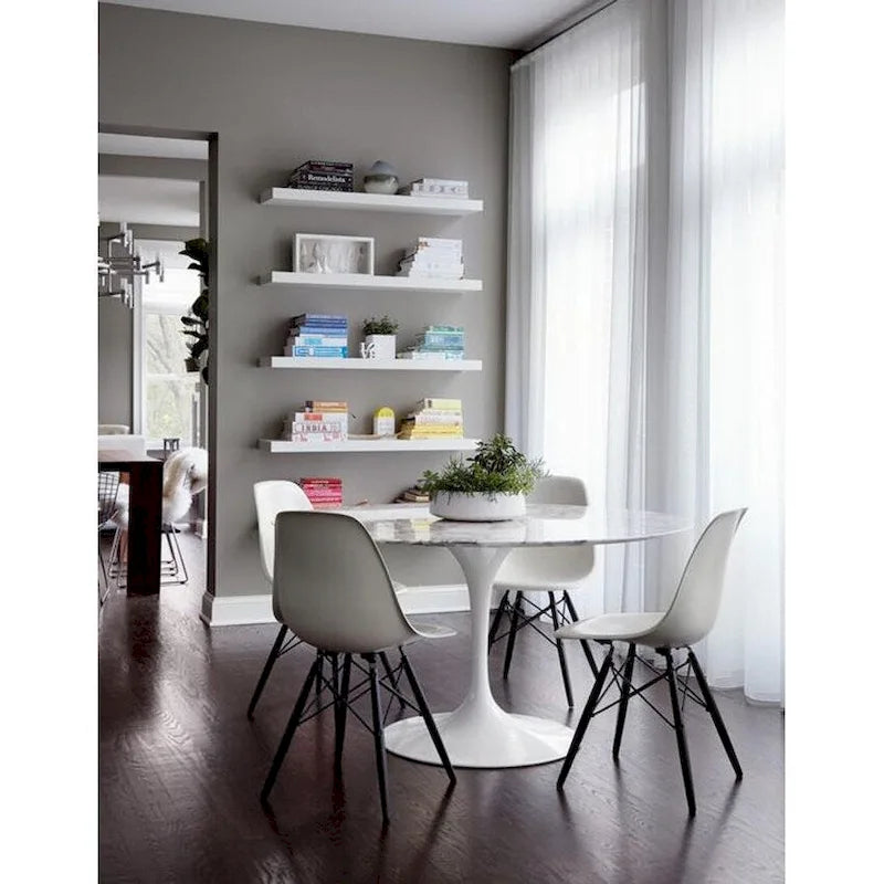 Lot de 2 Chaises de Salle à Manger Modernes avec Pieds en Bois Noir Foncé pour Cuisine, Bureau, Restaurant Eiffel Dowel