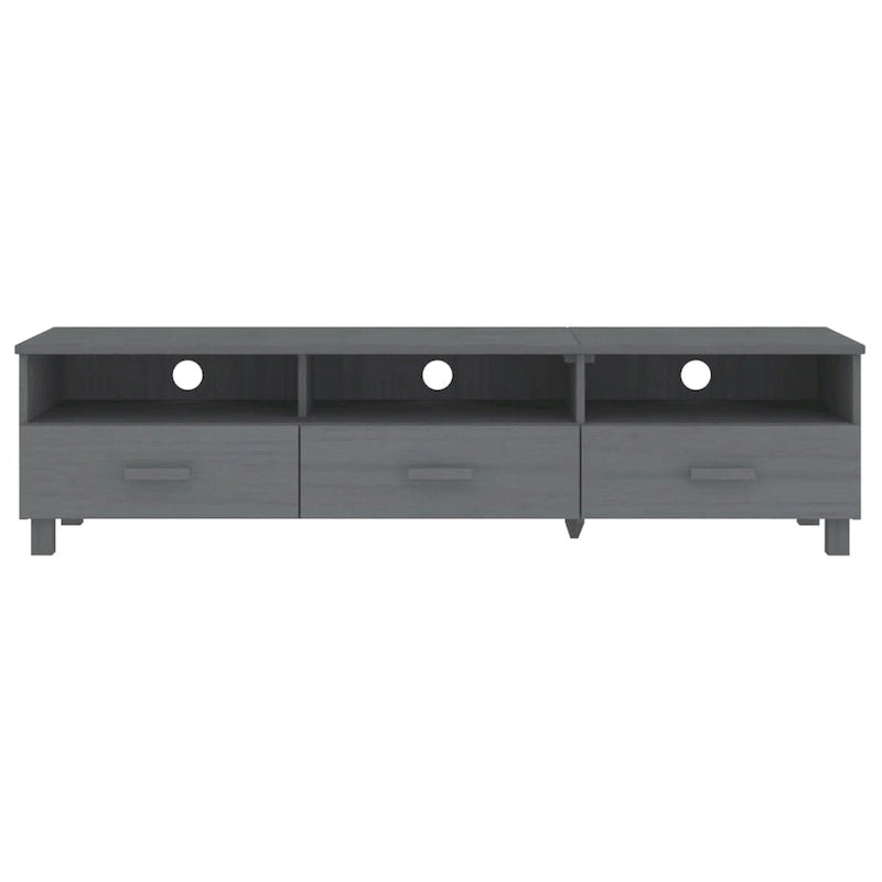 vidaXL Meuble TV Console Meuble de Rangement Buffet Pin Massif HAMAR - 158x40x40 cm