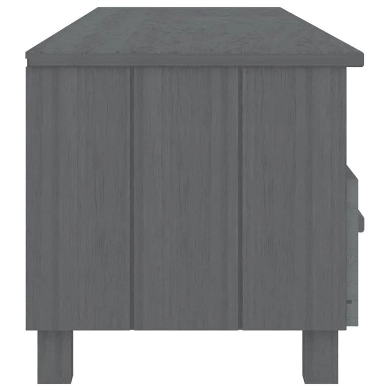 vidaXL Meuble TV Console Meuble de Rangement Buffet Pin Massif HAMAR - 158x40x40 cm