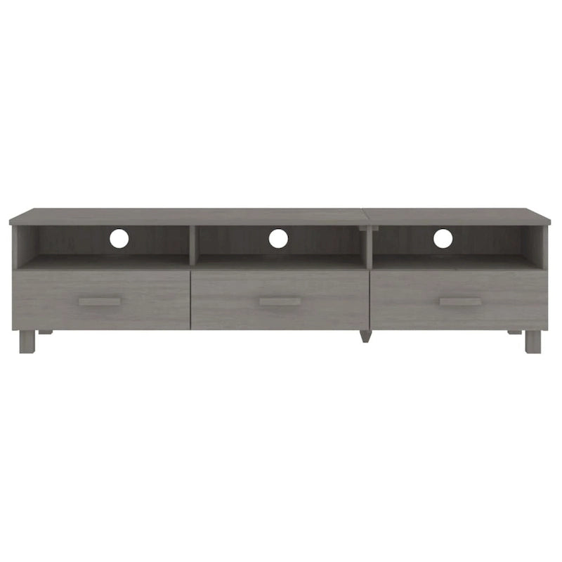 vidaXL Meuble TV Console Meuble de Rangement Buffet Pin Massif HAMAR - 158x40x40 cm