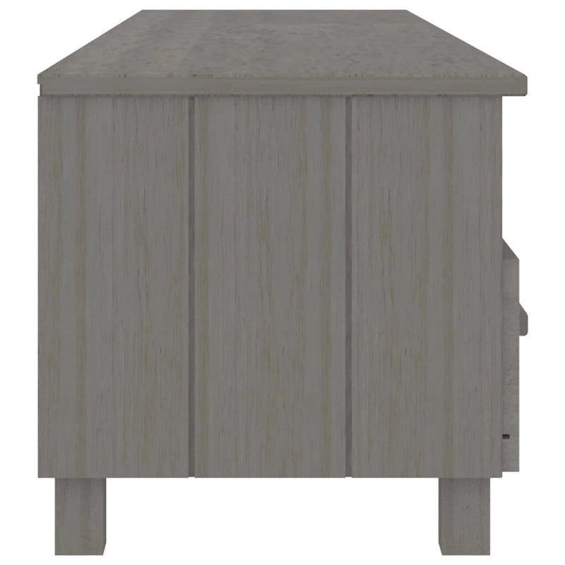 vidaXL Meuble TV Console Meuble de Rangement Buffet Pin Massif HAMAR - 158x40x40 cm
