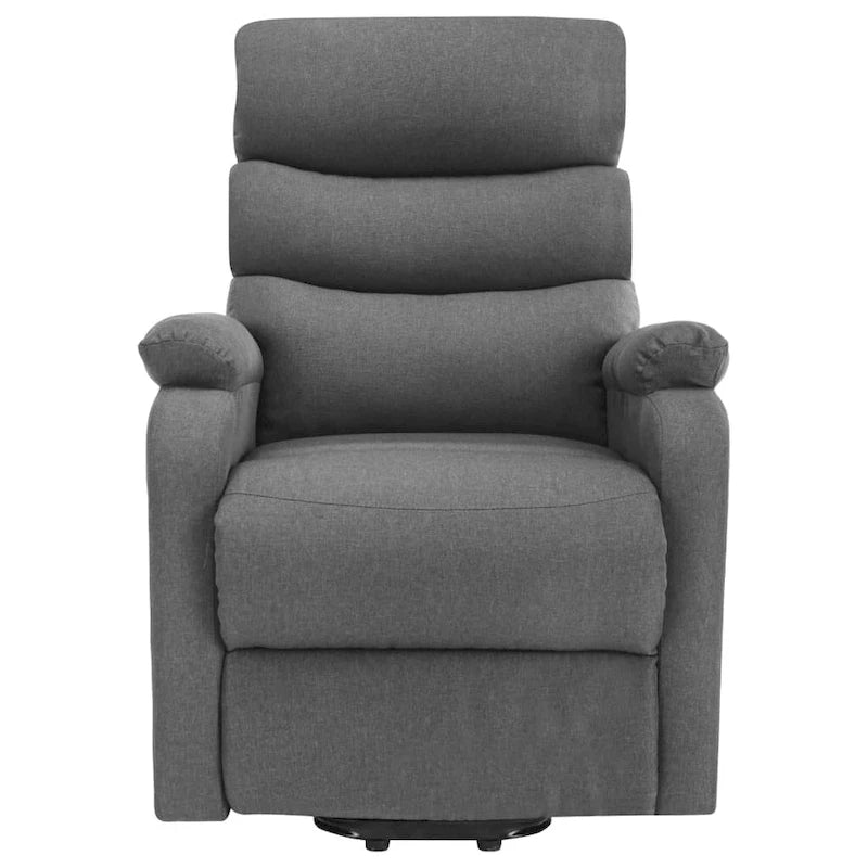 vidaXL Fauteuil inclinable de massage à levage électrique Tissu gris clair - 28,7 x 35,6 x 40,4