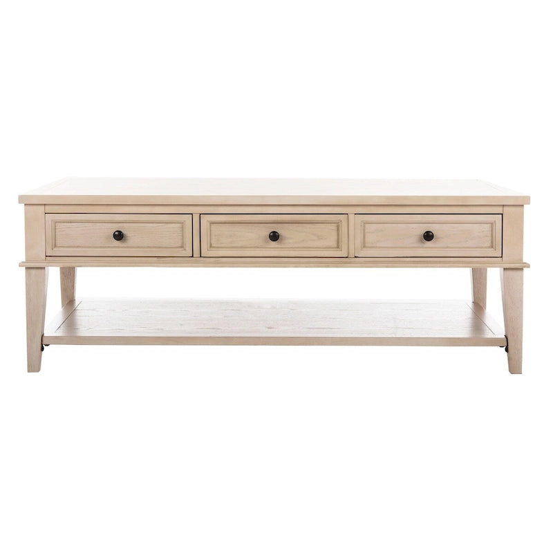Table basse rectangulaire traditionnelle Tressie Sepia de SAFAVIEH - 54 x 23,6 x 19,3 - 54Lx24Px19H